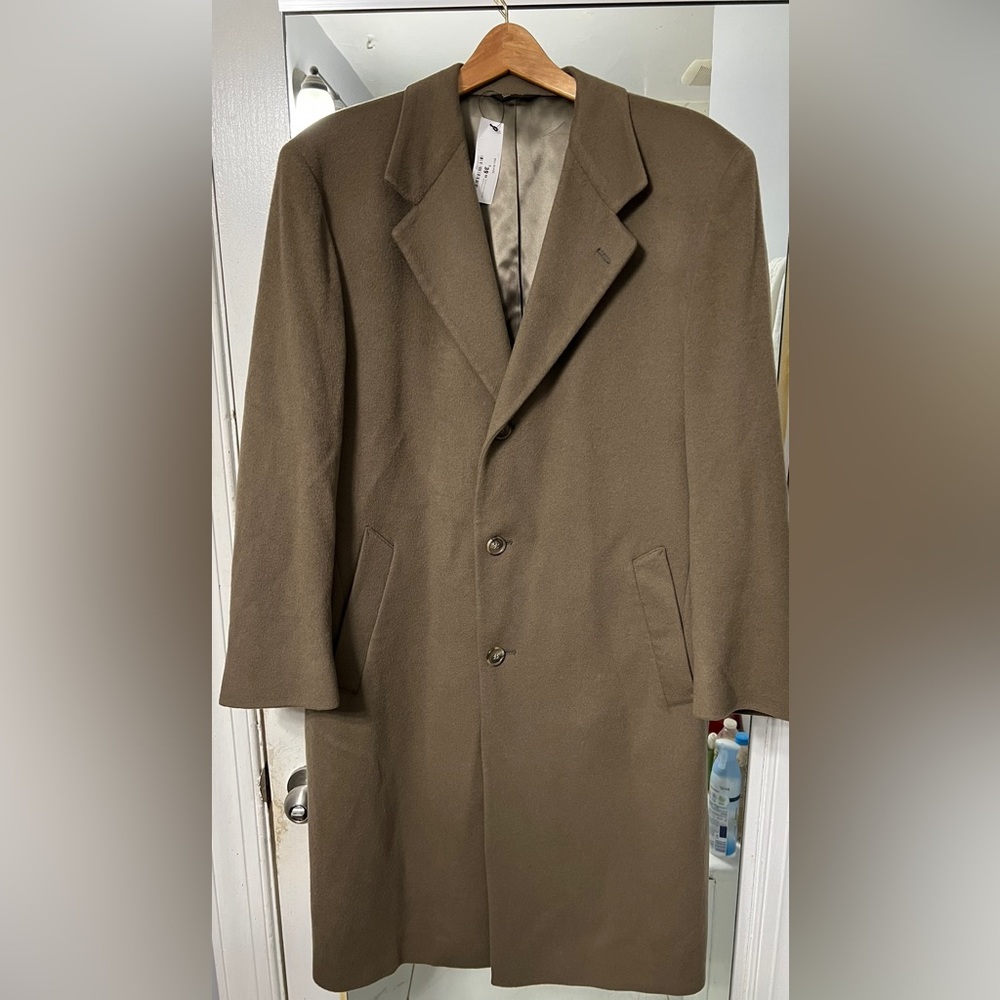 Wool Cashmere blend over coat long coat